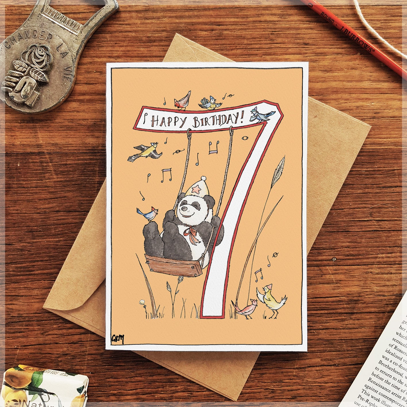 7th Birthday - Greeting Card