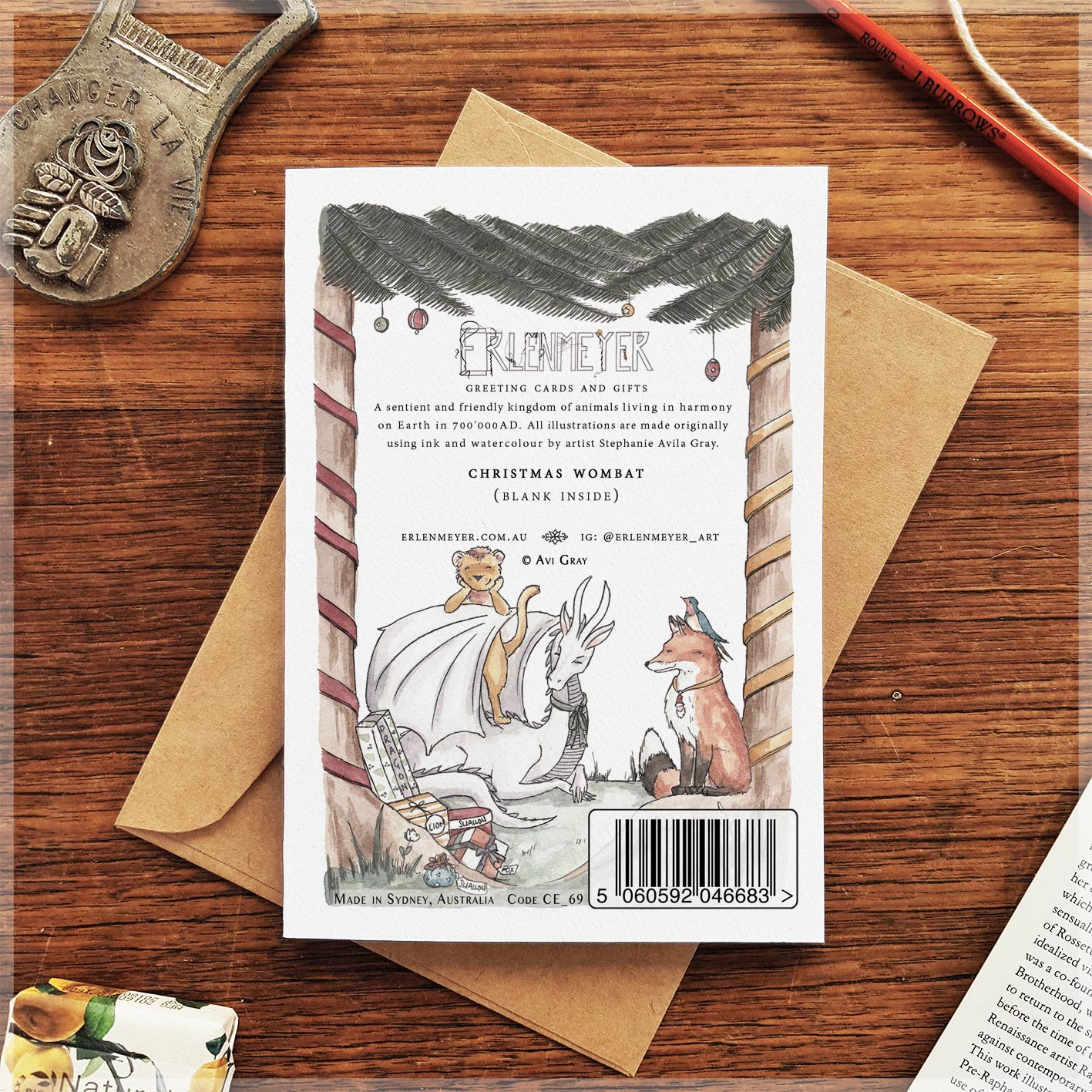 Christmas Wombat - Christmas Card