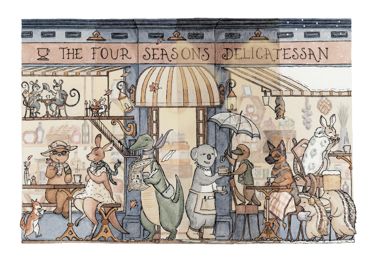 Four Seasons of Fitzroy - A3 Art Print