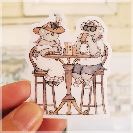 Koalas at Brunch - Vinyl Sticker