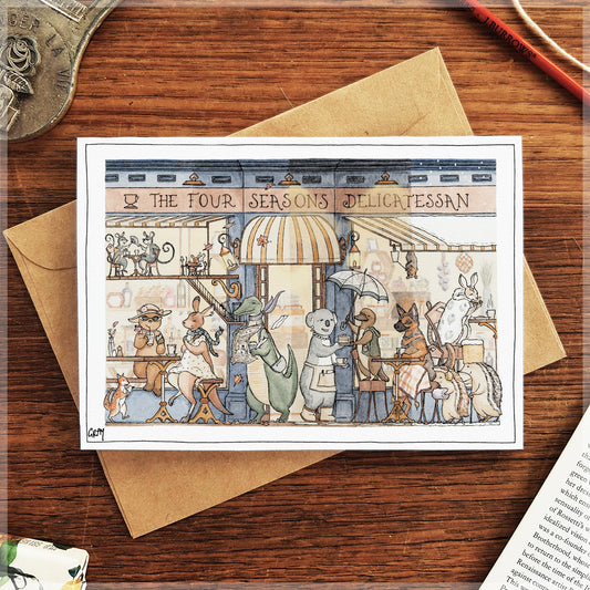 Four Seasons of Fitzroy - Greeting Card
