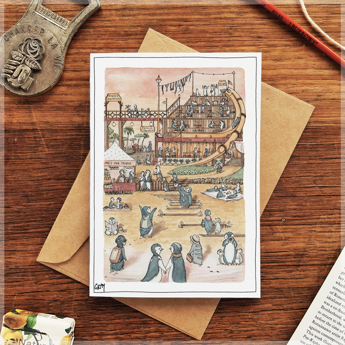 The Penguin Parade - Greeting Card