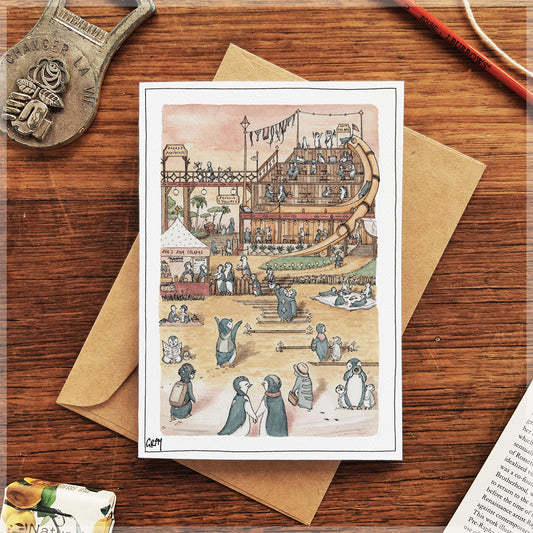 The Penguin Parade - Greeting Card