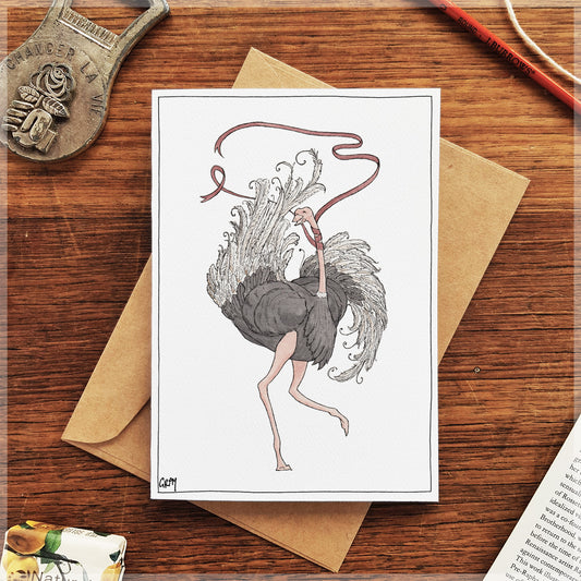 The Ostrich - Greeting Card