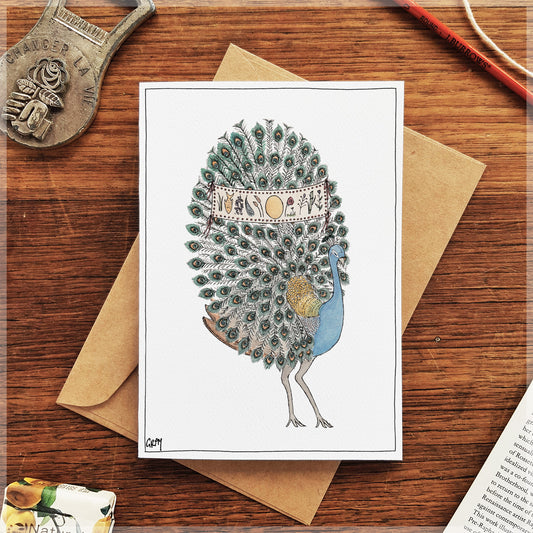 The Peacock - Greeting Card