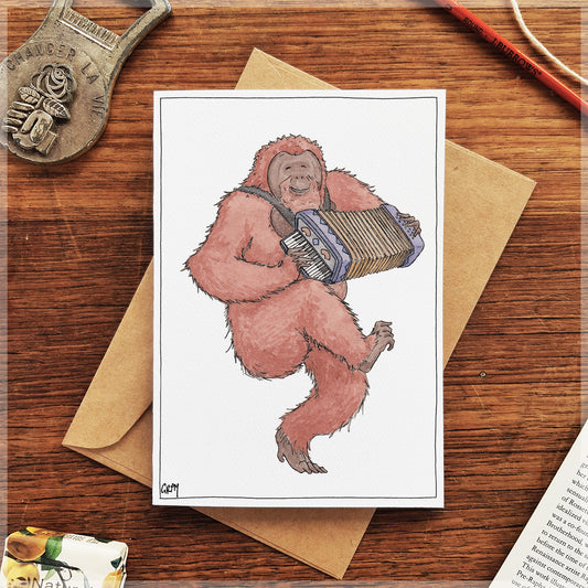 The Orangutan - Greeting Card