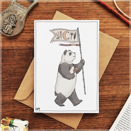 The Panda - Greeting Card