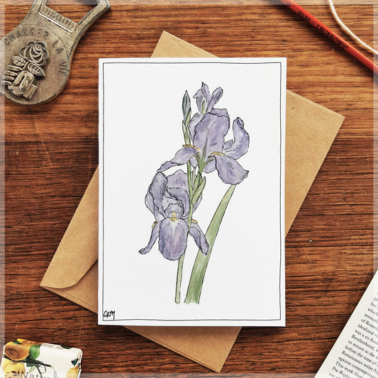 Iris - Greeting Card