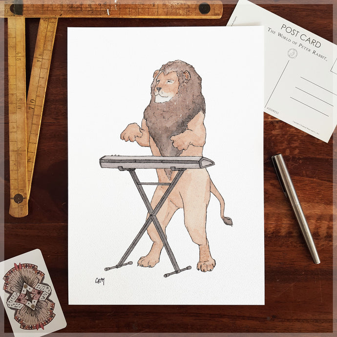 The Lion - A4 Art Print SKU A428