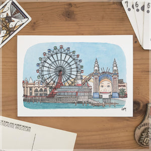 Luna Park - A5 Art Print SKU A527