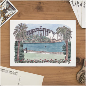 Sydney's Royal Botanic Gardens - A5 Art Print SKU A531