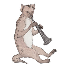 The Hyena & His Clarinet - Greeting Card