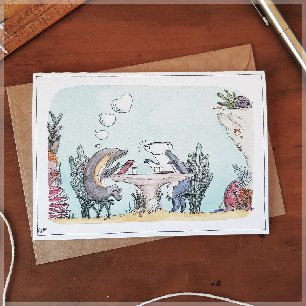 Great Barrier Romance - Greeting Card