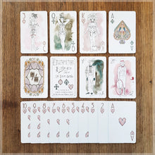 Hand Illustrated Burlesque playing card pack featuring beautiful and vibrant dancers