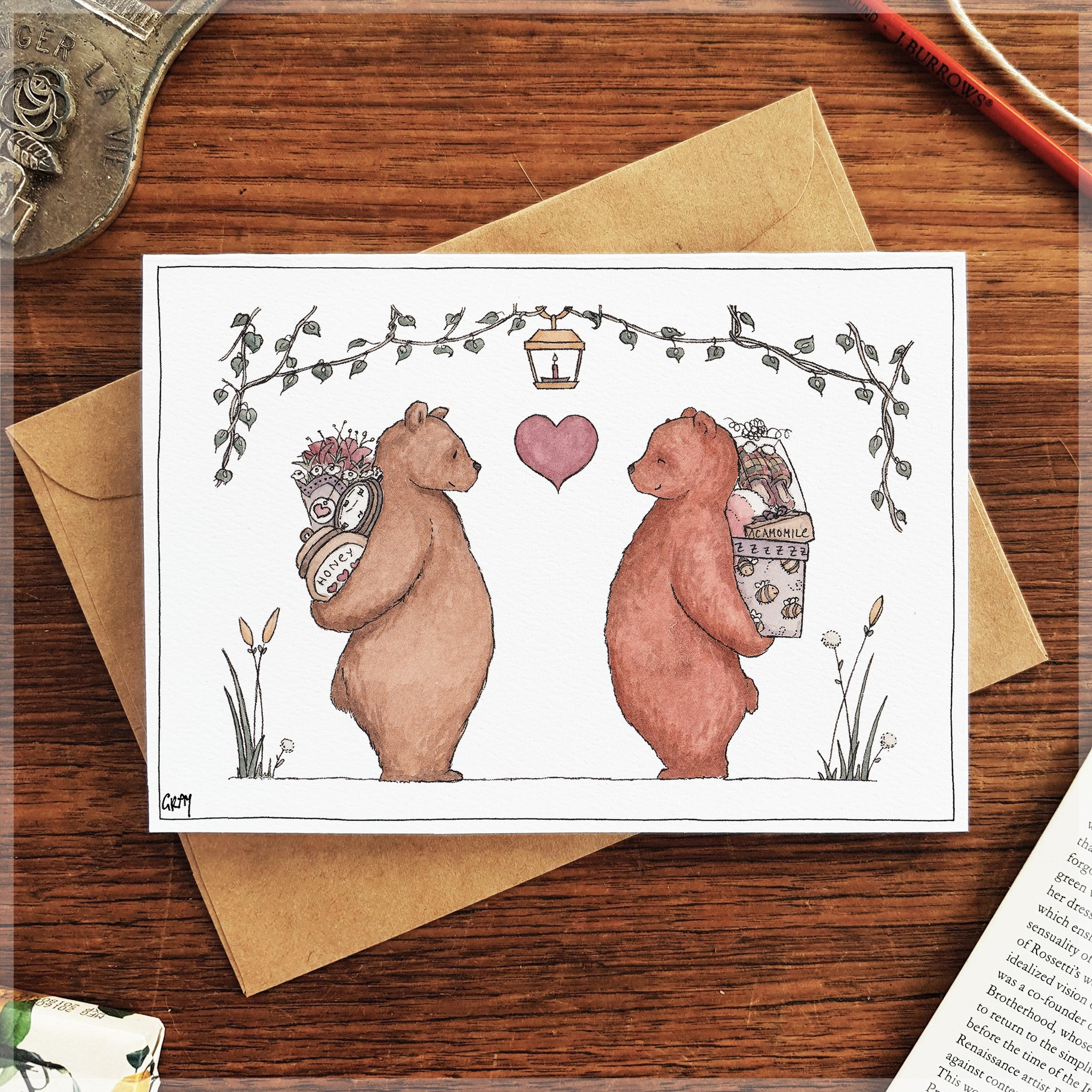 My Honey Bear - Greeting Card – Erlenmeyer Art
