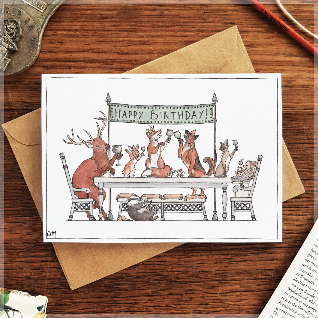 Party First, Presents Later! - Greeting Card