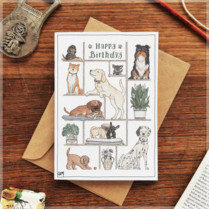 Happy Birthday, Puppy-Lover! - Greeting Card