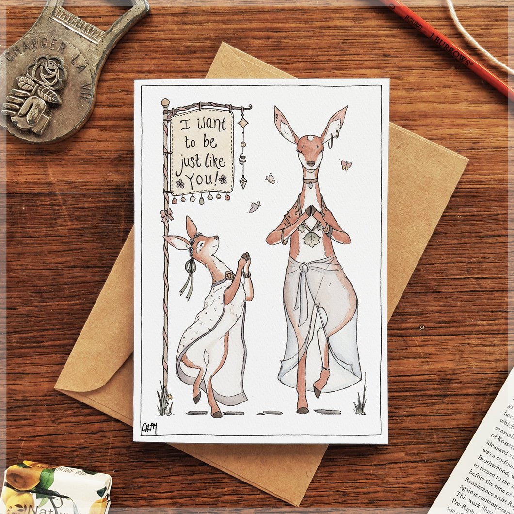 Just Like You, Deer - Greeting Card