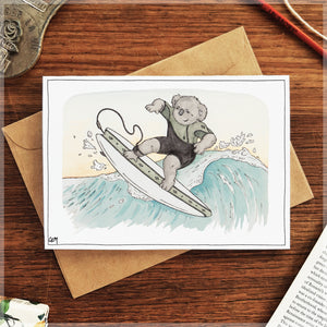 Koala Surfer - Greeting Card