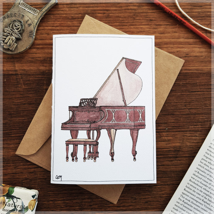 Grand Piano - Greeting Card