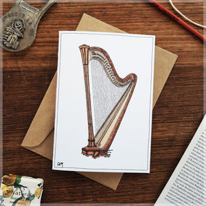 Harp - Greeting Card