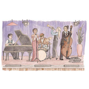 Live Jazz - Greeting Card