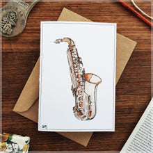 Saxophone - Greeting Card