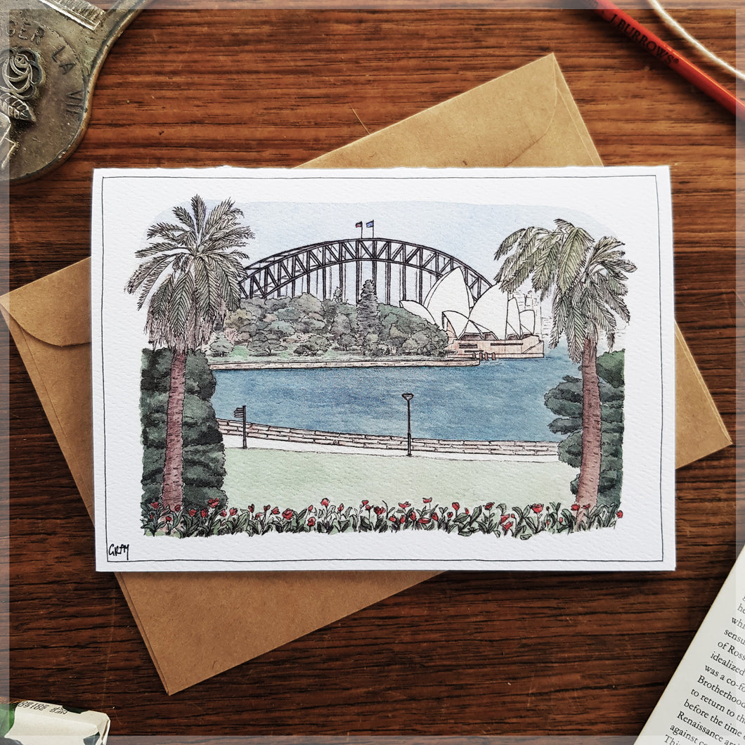 Sydney's Royal Botanic Gardens - Greeting Card