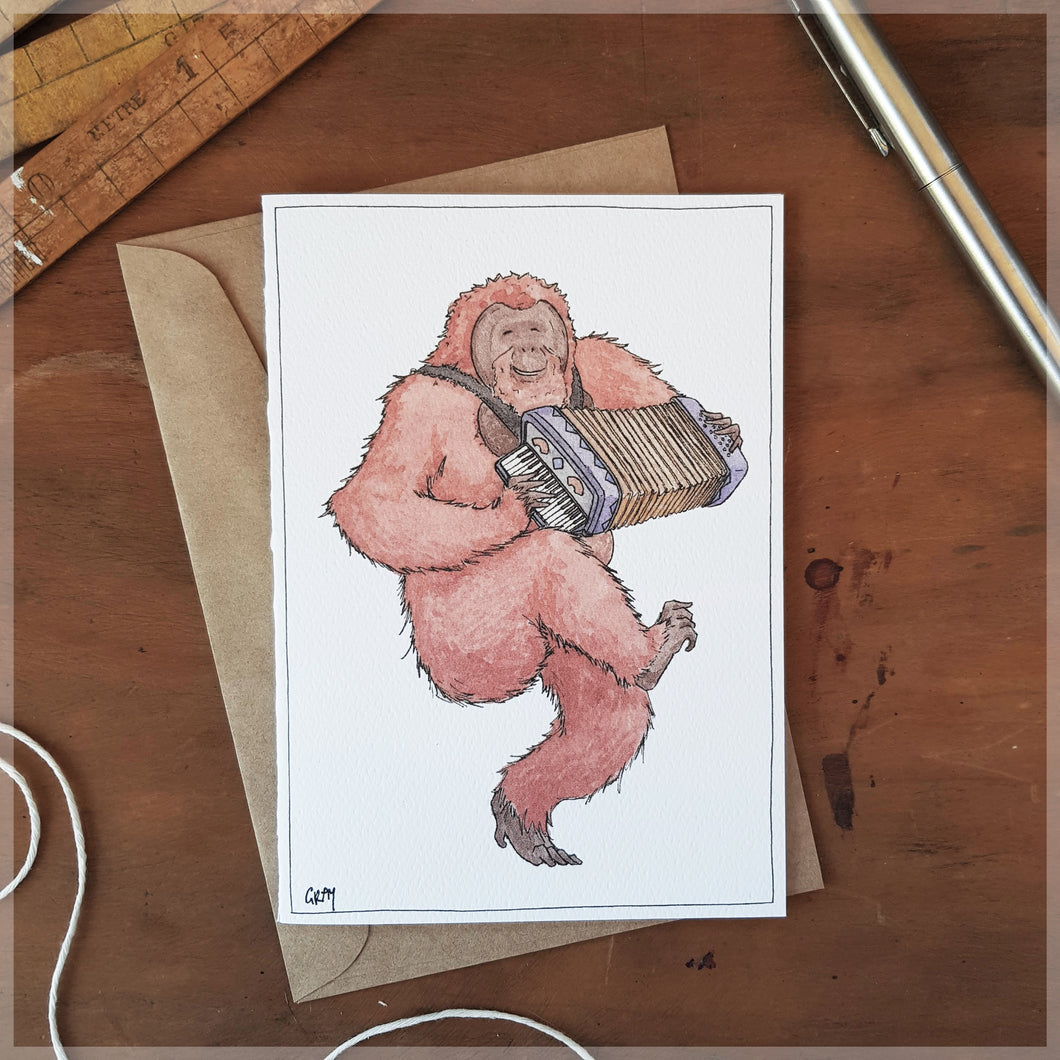 The Orangutan - Greeting Card