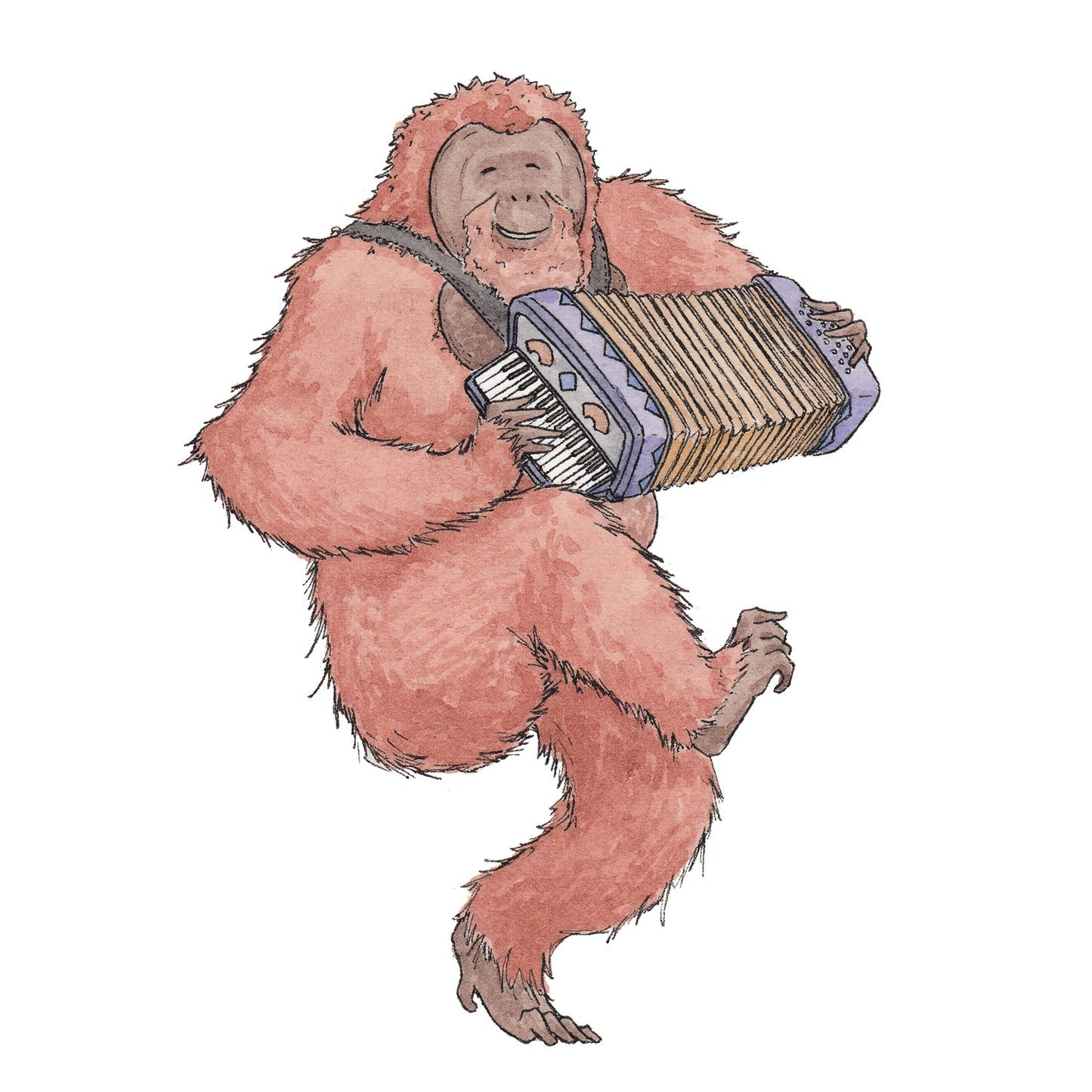 The Orangutan - Greeting Card
