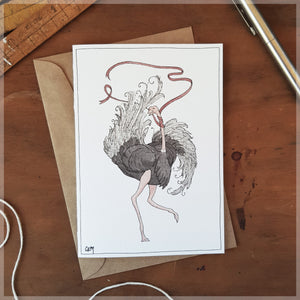 The Ostrich - Greeting Card