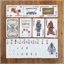 Hand Illustrated playing card pack - steampunk themed - 52 card deck with two robot jokers