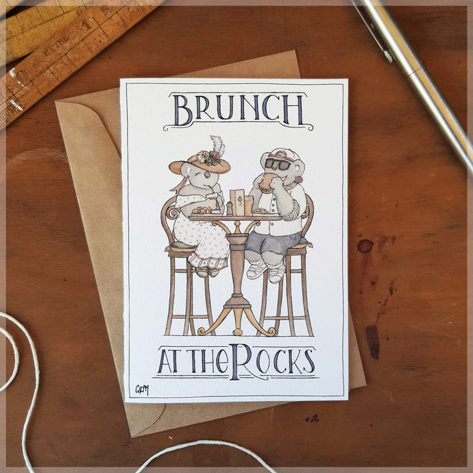 Brunch at the Rocks - Greeting Card