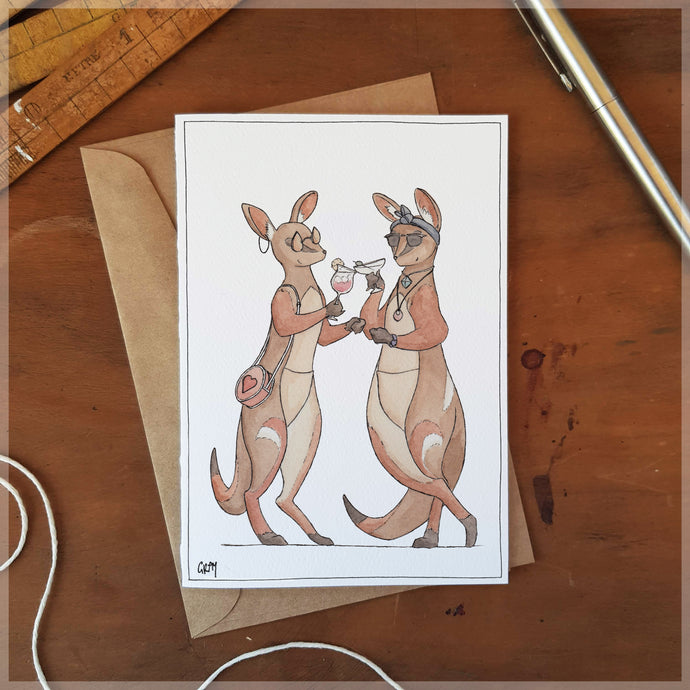 Hip Hoppers - Greeting Card