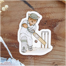 drawing of a wombat playing cricket