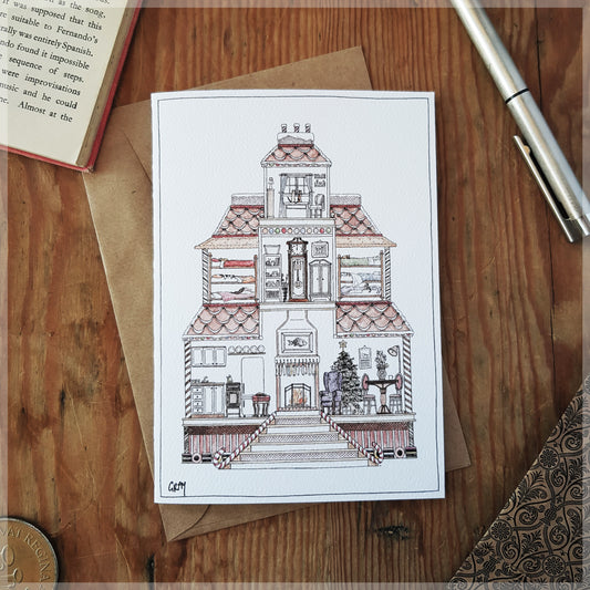 Gingerbread House - Christmas Card